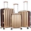 Rockland Santa Fe Hardside Spinner Wheel Bagagli, bronzo, Taglia unica, Melbourne Hardside - Trolley espandibile con ruote girevoli