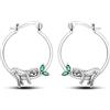 Parmuz Orecchini a Cerchio a Farfalla per Donna Argento Sterling 925 Delicati Piccoli Orecchini a Cerchio Farfalle d'Amore Orecchini Huggie Gioielli Regalo per Donne