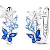 Parmuz Orecchini a Cerchio in Argento Sterling 925 Huggie Vari Ipoallergenici Moda Gioielli per Feste di Compleanno Regalo di Natale