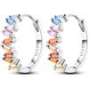Parmuz Orecchini a Cerchio a Farfalla per Donna Argento Sterling 925 Delicati Piccoli Orecchini a Cerchio Farfalle d'Amore Orecchini Huggie Gioielli Regalo per Donne