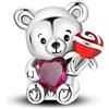 Parmuz 925 Charms In Argento Sterling per Bracciale Amore Stella Luna Viaggio Farfalla Croce Charms per Donna Pendenti Perline Gioielli Regalo