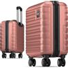 Travely Valigia bagaglio a mano 45x36x20cm - adatta per Ryanair, Lufthansa, Eurowings e co. I Trolley da cabina 32L con rotelle morbide, valigia da cabina