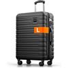 Travely Valigia in policarbonato grande 67 cm L - volume interno 60 L - valigia rigida molto robusta con rotelle morbide e serratura TSA, Valigie, valigie e trolley, valigie con rotelle