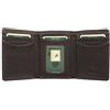 VISCONTI Portafoglio Visconti Heritage Collection COMPTON in pelle a triplo scomparto Blocco RFID HT18 Cioccolato