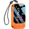 HAKINAKU Rivelatore Portatile di Monossido di Carbonio per Viaggi Campeggio Auto, Allarme di CO, Misuratore di Monossido di Carbonio con Batteria Ricaricabile Incorporata, Arancione, HD09