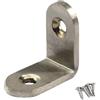 Zernnis 20 staffe angolari per connettori angolari (spessore 3 mm), in acciaio inox, a forma di L, con viti, 25 x 25 x 3 mm