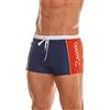 ZAGANO Costume da Bagno da Uomo Estremamente Resistente, Aderente con Tasca Zip e Coulisse, Comodi Pantaloni da Nuoto, Pantaloncini Aderenti, 2316, Nero, XL