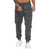 Yageshark Pantaloni da Jogging Pantaloni da Allenamento da Uomo Pantaloni Sportivi Larghi Pantaloni della Tuta Lunghi Pantaloni per Il Tempo Libero a Quadri da Uomo (Nero,M)