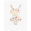 Koton Swimsuit Printed Ruffle Cutout Detail Costumi da Bagno, Mixed(913), 3 Anni Ragazze