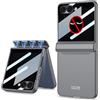 COQUE Custodia Galaxy Z Flip 7 Con pellicola per la privacy,Pellicola Protettiva Guscio Integrato Guscio Pieghevole All-Inclusive,Cover Telefono Pieghevole per Samsung Galaxy Z Flip 7 5G-Grigio