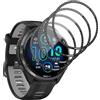 Jaavkkma 4 Pezzi Pellicola Protettiva per Garmin Forerunner 965 Vetro Temperato, Anti-graffio/HD, 3D Curva Protezione Schermo per Garmin Forerunner 965 - PMMA Film Protettivo Composito