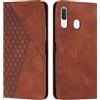 KOUYI Cover per Samsung Galaxy A40, Custodia Portafoglio,Cover Libro,Pelle Flip/Folio Case con [Funzione di Supporto] [3-Scheda Slot] [Magnetica] Antiurto (Marrone)