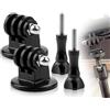KAPSING 2 set di adattatori per montaggio statico con viti zigrinate, supporto per action camera, compatibile con Gopro Hero 10/9/8/7/6/5