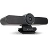 TONGVEO 4K Webcam Conference TV Room Web Camera con microfono e altoparlante, videocamera per computer grandangolare AI Auto Framing Dual Mics funziona con Teams, Zoom, Google Voice, PC (4K)