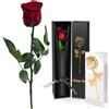 Yamonic Rosa Stabilizzata Regalo Donna, Vera Rosa Eterna con Steli Regalo per Donne Compleanno, Regali Natale San Valentino Festa della Mamma Anniversario Matrimonio Regali Fidanzata Mamma Nonna