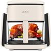 JIMMY AF3 Friggitrice ad aria multifunzione 2 in 1 con funzione piastra, 4 Litri, 1100W, 8 programmi di cottura