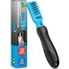 BluePet Pettine Taglianodi Professionale per Pelo Cani Gatti, Rimuove Nodi | Pettine Professionale Taglianodi, Rastrello per districare Pelo di Cani e Gatti. Gancio districante, Taglianuti (Destrimani)