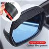 NONE 2 pezzi specchietto retrovisore per auto sopracciglio pioggia visiera parasole in fibra di carbonio protezione per visione chiara per accessori per specchietti per auto pioggia