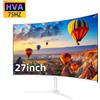 FYHXele Monitor curvo da 27 pollici 75Hz 2ms Desktop PC Lcd FHD Computer Display Gaming IPS Panel Screen LED 1080P Display Desktop monitor 27 pollici
