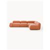 Westwing Collection Divano angolare componibile 4 posti Wolke - Terracotta