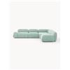 Westwing Collection Divano angolare componibile 4 posti Wolke - Verde