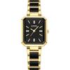 CIVO Orologio da polso da donna, analogico, impermeabile, elegante, in acciaio inox, rettangolare, al quarzo, per uso quotidiano