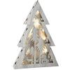 Small Foot 10201 Lampada natalizia in legno, bianca, 26 x 5,5 x 37 cm
