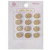 Queen & Co CO Striped Glitter Dots 8 mm Self-Adhesive 1-Giallo, Altri, Multicolore