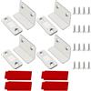 xiaoxiaozhijia 4 Pezzi Calamite Sottili,Magneti Potenti,Chiudiporta Magnetici per porte scorrevoli di balconi,cucina,finestre,cassetti,armadio (4x2.5cm(L))