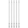 QUARKZMAN 5pz Punte per Cacciavite Chiave Esagonale 3mm (H3) Metrico 1/4 Attacco Esagonali 150mm (6) Punta Magnetica Lunghe Acciaio S2 Punta per Trapano Piatta Grado Industriale per Viti