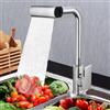 XWIHTR Rubinetto da cucina XWIHTR girevole a 360° ad alta pressione Rubinetto miscelatore in acciaio inossidabile con 4 modalità di getto Rubinetto miscelatore per lavello da cucina (cromato)