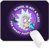 ERT GROUP Tappetino per mouse Rick and Morty originale e con licenza ufficiale per PC, motivo Rick and Morty 037 nero, tappetino per mouse per computer, antiscivolo, 225 mm x 189 mm