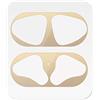 StyleDesign - Adesivo antipolvere compatibile con Apple AirPods, protezione antipolvere in metallo, colore oro