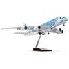 QIYUMOKE 1/160 A380 ANA Tartaruga blu da 18 pollici, modello grande per Airbus A380, modello di aereo con supporto, Sky Jumbo Airliner, modello aereo da collezione