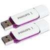 PHILIPS Unità flash USB Philips Snow Edition 64 GB, USB 2.0, confezione da 2