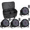 Does not apply 4PCS RGB Par LED Batteria Con Borsa, Ricaricabile 72W Luce Da Palco Esterni Con