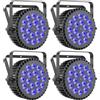 Does not apply 4PCS RGBWA UV 200W Par LED, 18 Luci Da Palco D MX 7/10CH Con Stroboscopio E Atti