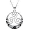 Arrebol Collana Nodo Celtico Donna Argento Sterling 925 Coppia Collana Ciondolo,Regalo di Natale Originale per Madre Moglie Figlia - Regolabile |45cm+5|