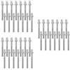 18 Pcs Hardware Per Percussioni Tamburo Viti M5x45mm Tiranti Del