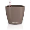 LECHUZA - Vaso da tavolo CLASSICO Color 12 Muskat | Vaso con sistema di irrigazione, indicatore del livello dell'acqua e inserto per piante | superficie opaca | Ø 13 x 12 cm | 16693