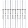 DTGN 3.2mm x 11mm (DxL) Rivetti Ciechi - 50pz - Ottimo per Macchinario Collegamento - 304 Inox Acciaio Cupola Terminale Rivetto