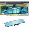 CGEAMDY Specchietto retrovisore per auto, con clip, panoramico, ampio raggio di visione, 30,5 cm, universale, per auto, SUV, camion, veicoli (blu)