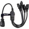 ZBLZGP Cavo di alimentazione IEC 320 C14 maschio a 4XC13 femmina, C14 a 4 x C13 UPS/PDU Y Type Splitter cavo di alimentazione, 250V/10A (C14-4xC13 60cm)