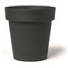 Erba Vaso R-smart cm 23x23 antracite con sottovaso