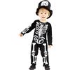 Amscan Costume da scheletro per bambini e bambine, costume per Halloween, cosplay, 18-24 mesi, 9914821