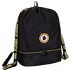SACCA ROMA CON TASCHE LATERALI NERA IN TESSUTO CON PORTA SCARPE SEVEN