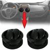 ATU Griglia di Ventilazione del Diffusore d'aria Centrale Paio (2X) Compatibile per Fiorino, Qubo, Nemo, Bipper OE: 735461076, 8265.JJ
