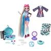Monster High Lagoona Blue Spa Day Bambola con accessori da usare e condividere, tra cui fermagli per capelli, gesso per capelli e tatuaggi