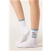 Calzedonia Calzini Scritte Wellness Bianco