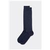 Calzedonia Calze Lunghe Fantasia Uomo Blu
